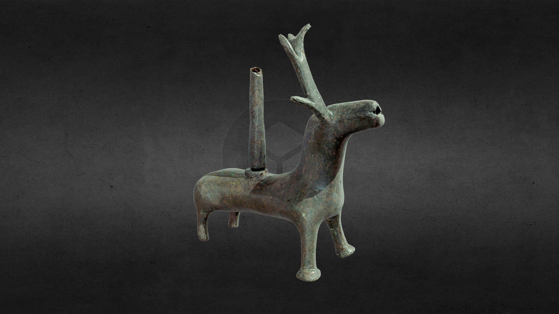 076 Hirschleuchter / Stag Shaped Candle holder