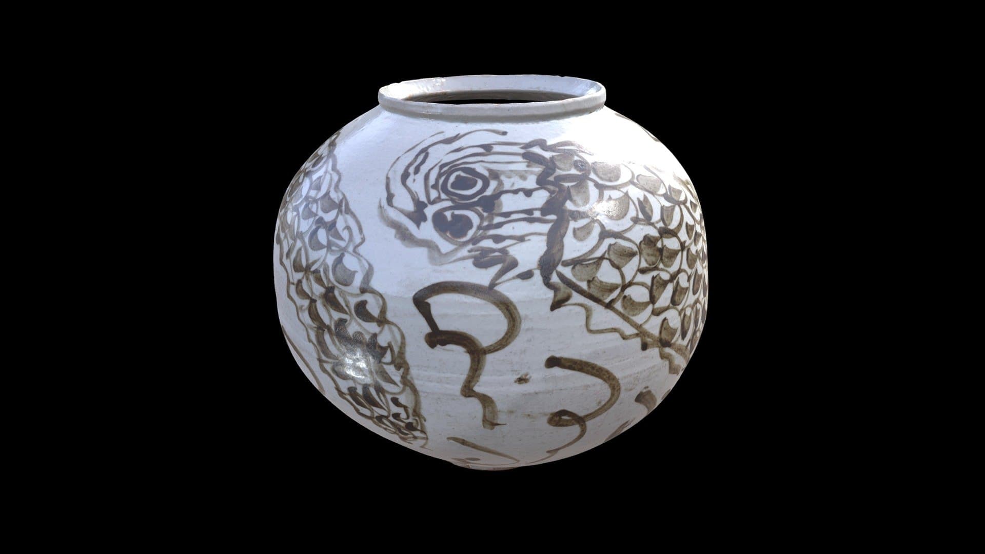 1986.69 Jar with Dragon and Clouds Design