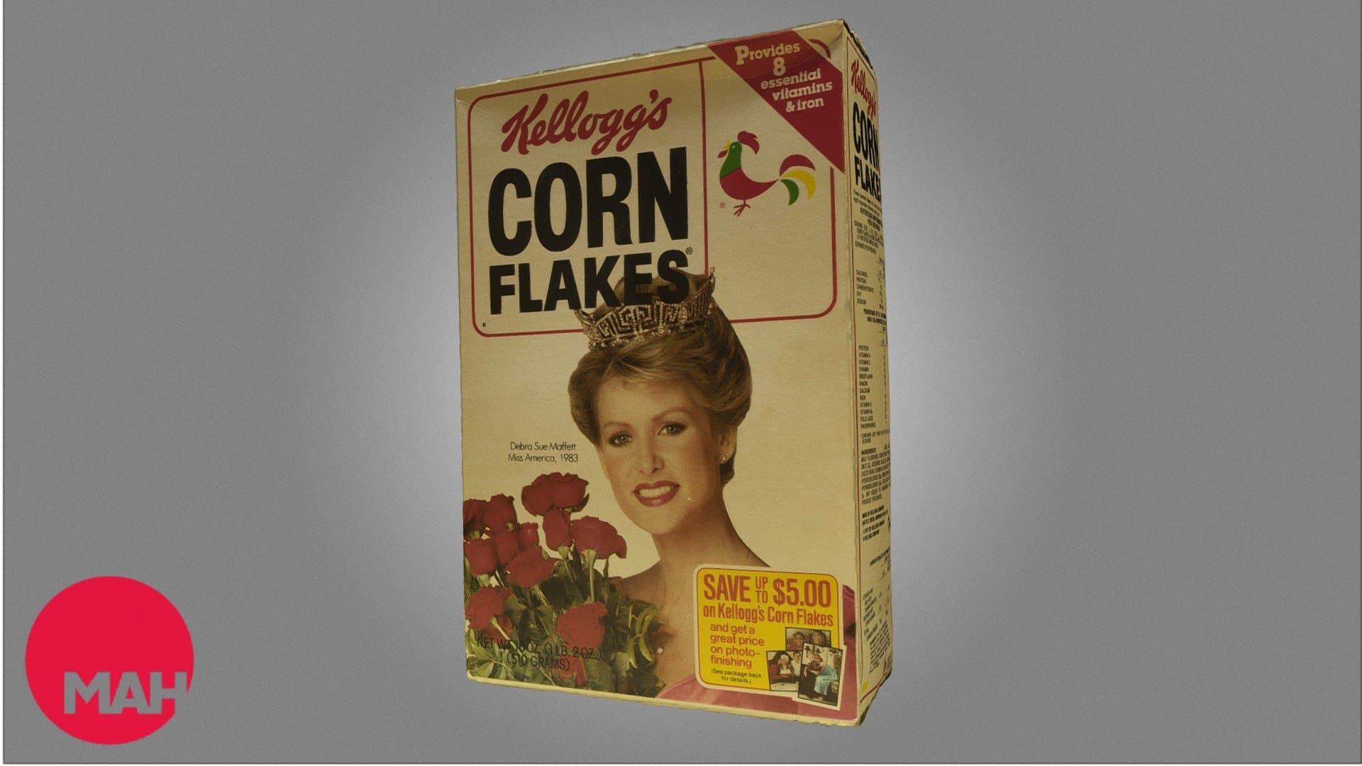 Miss America Corn Flakes Box