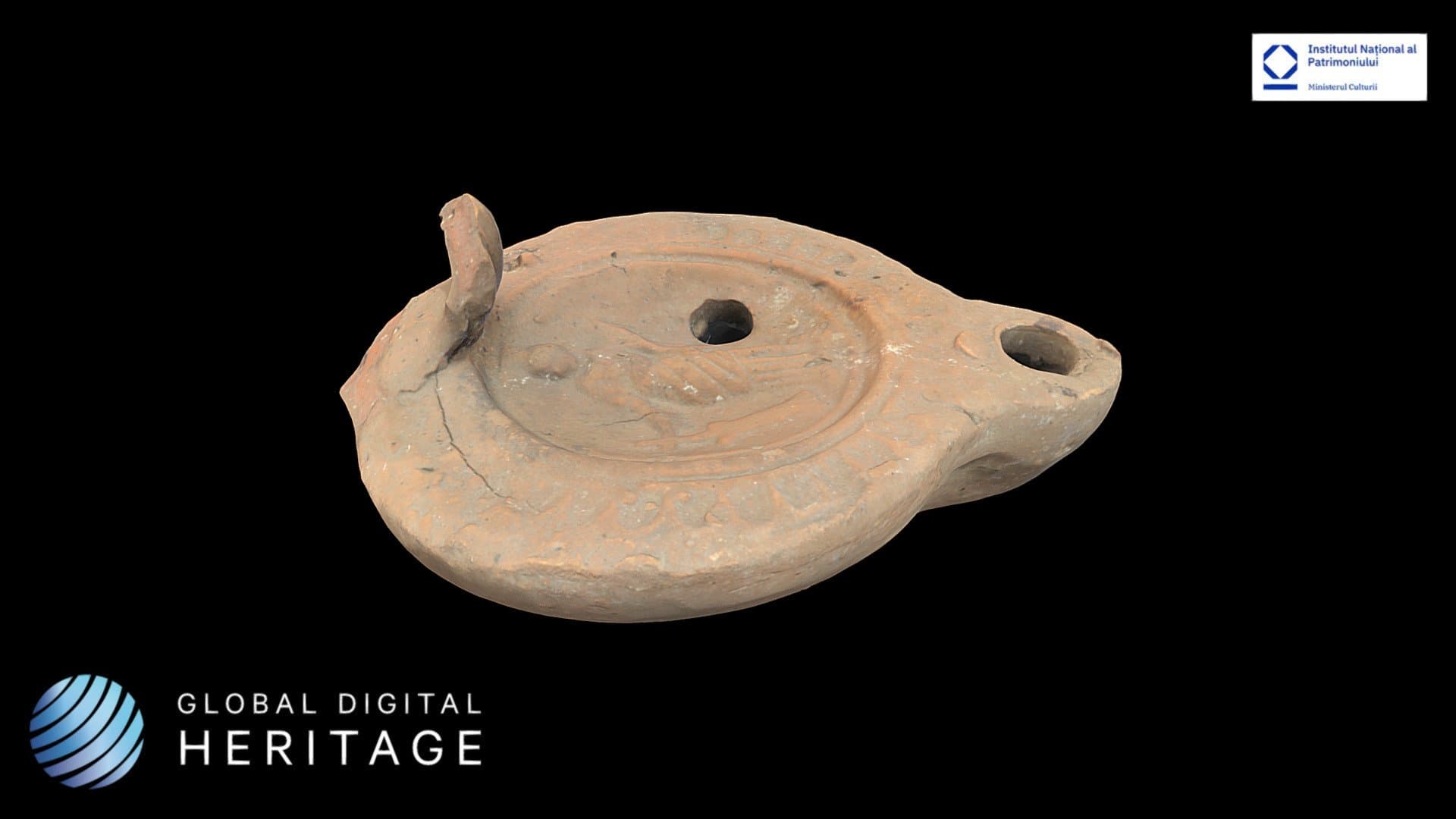Ceramic oil lamp