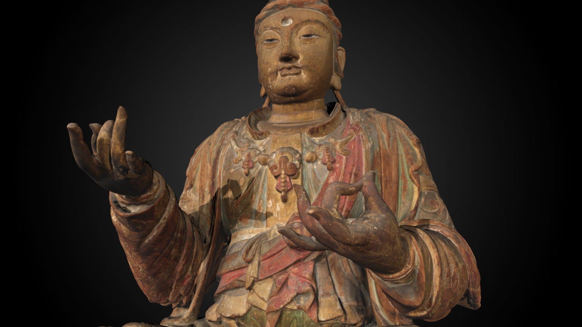 Seated bodhisattva Guanyin, 12th C. CE