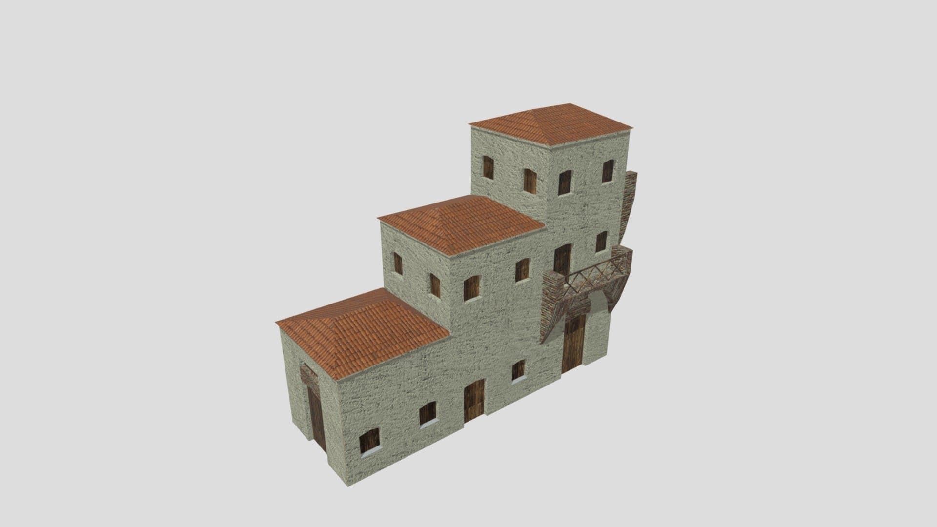 Low Poly Roman Insula 3 (WIP)
