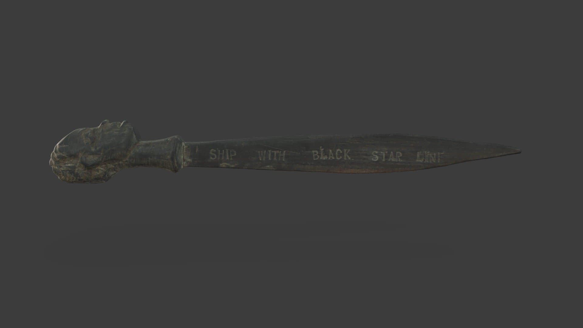 Black Star Line Letter Opener