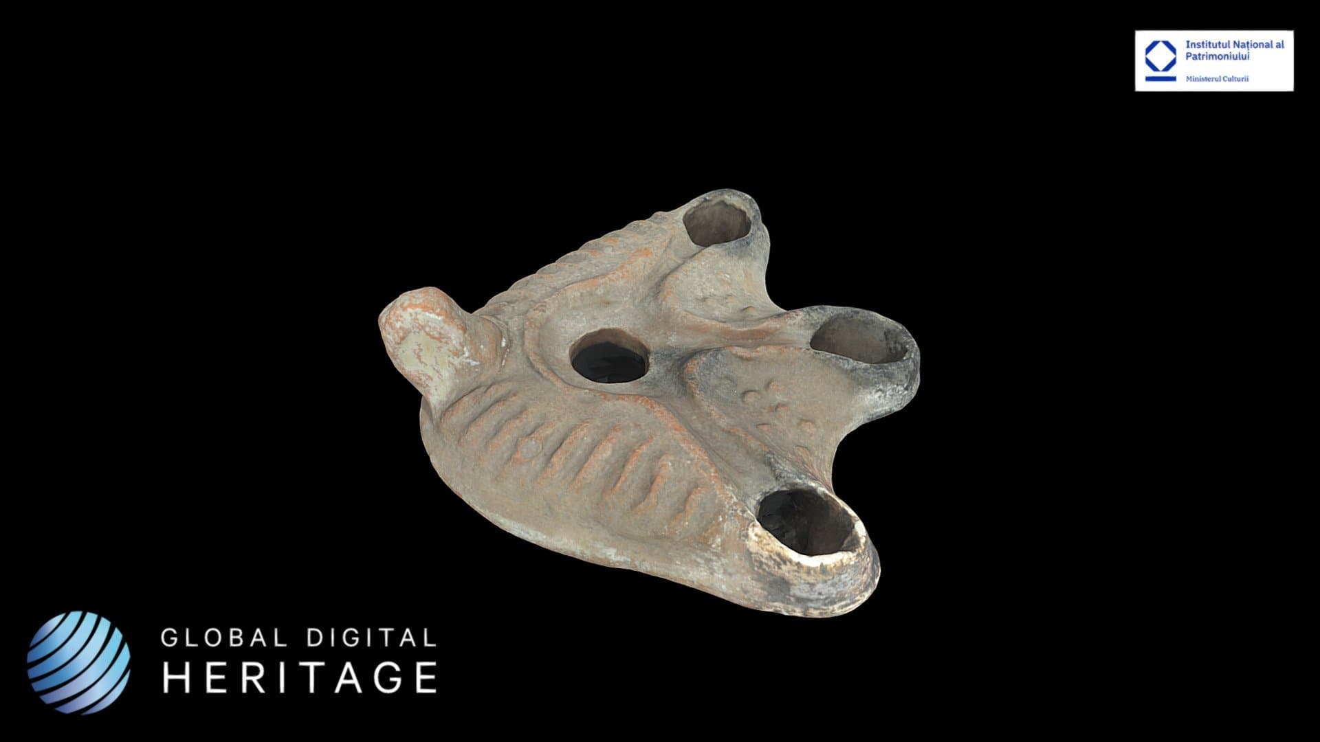 Ceramic oil lamp