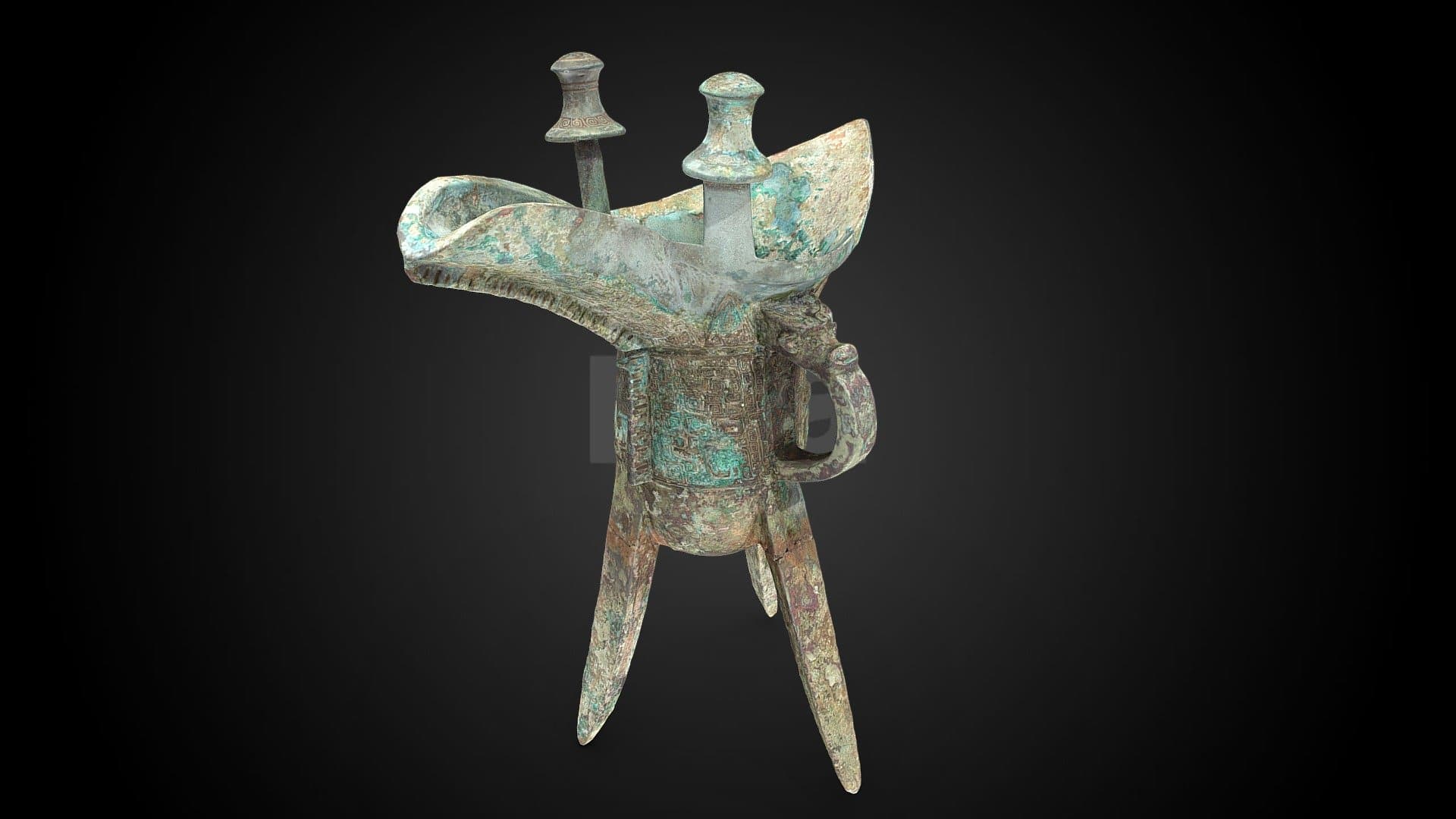 Jue wine vessel, 12th–11th C BCE
