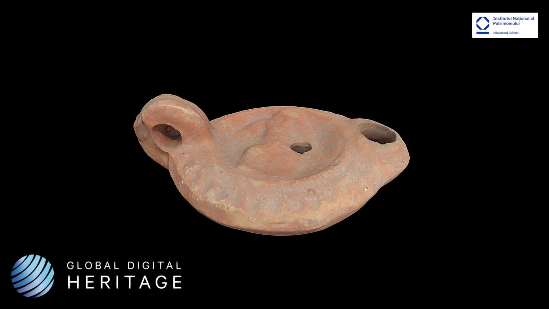 Ceramic oil lamp
