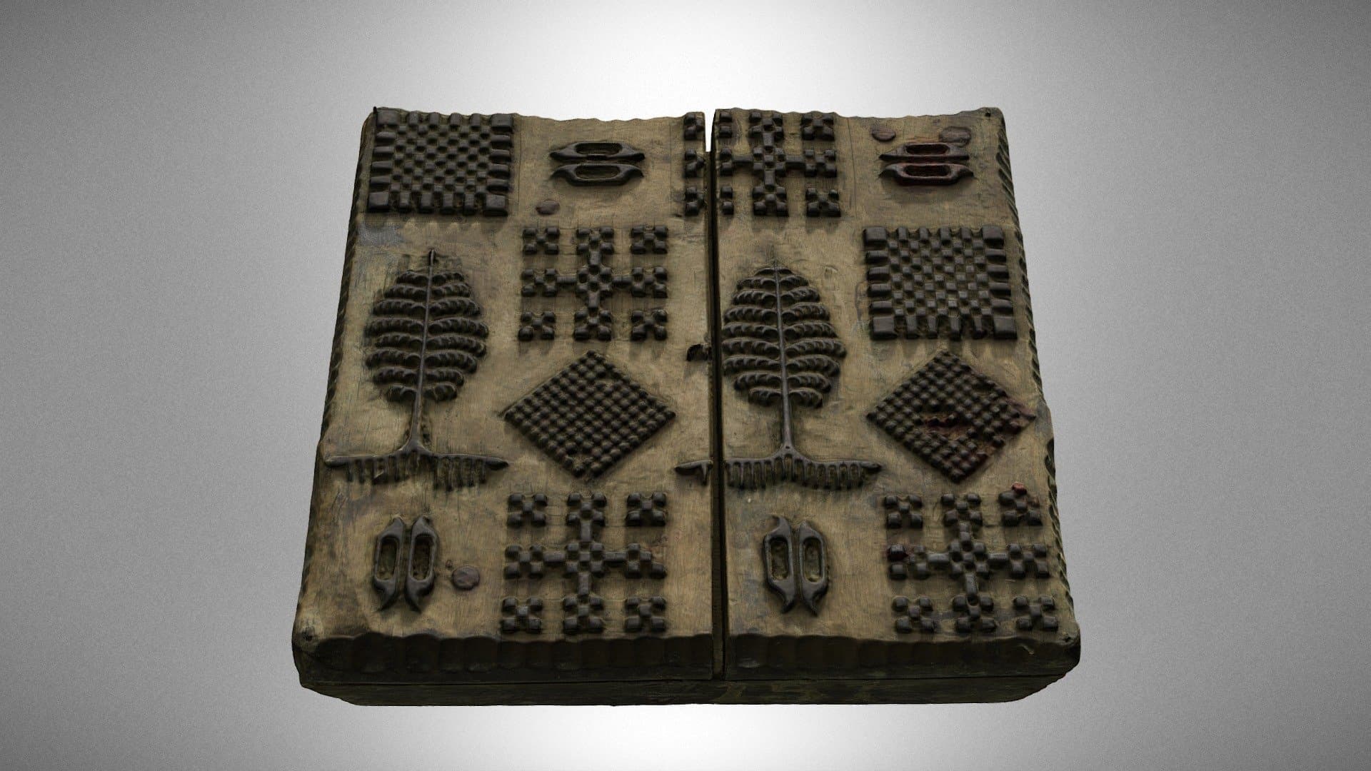 A textile printing block