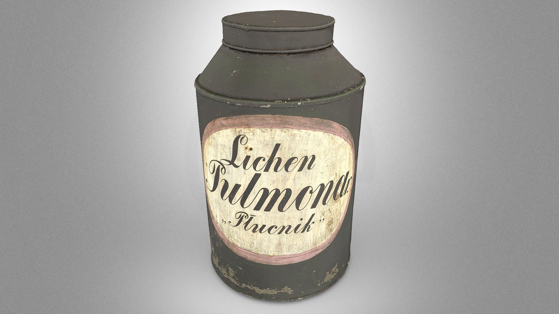 Pharmaceutical vessel for storage of lungwort