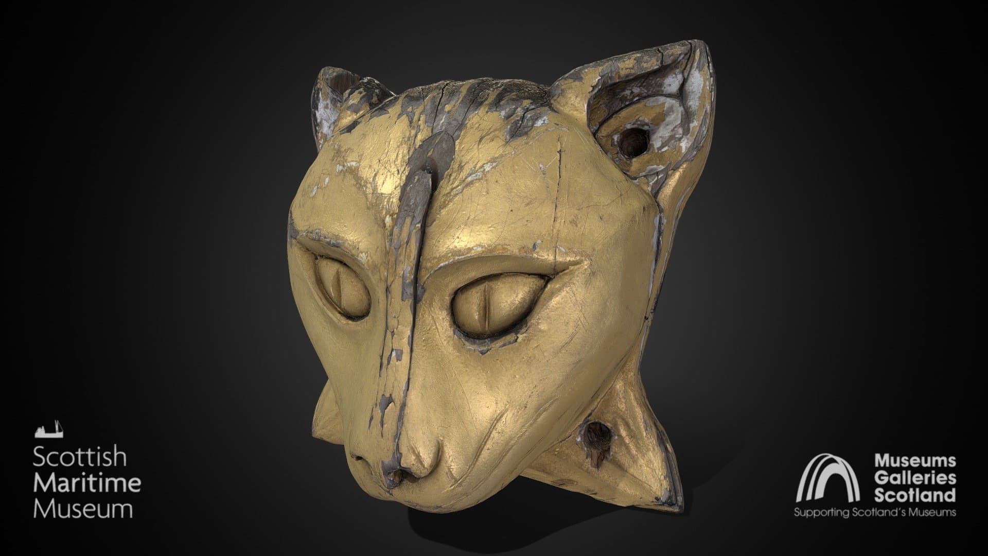 Cat's head from the Cutty Sark