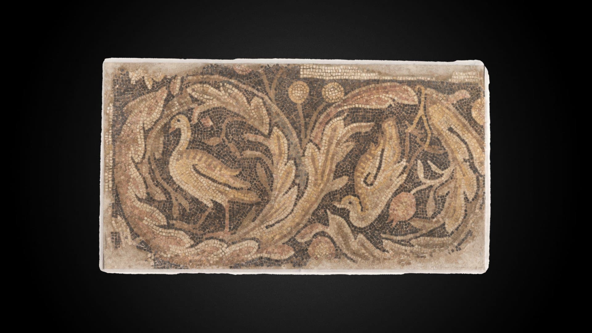 Birds with Foliage mosaic, late 4th-mid 5th c CE