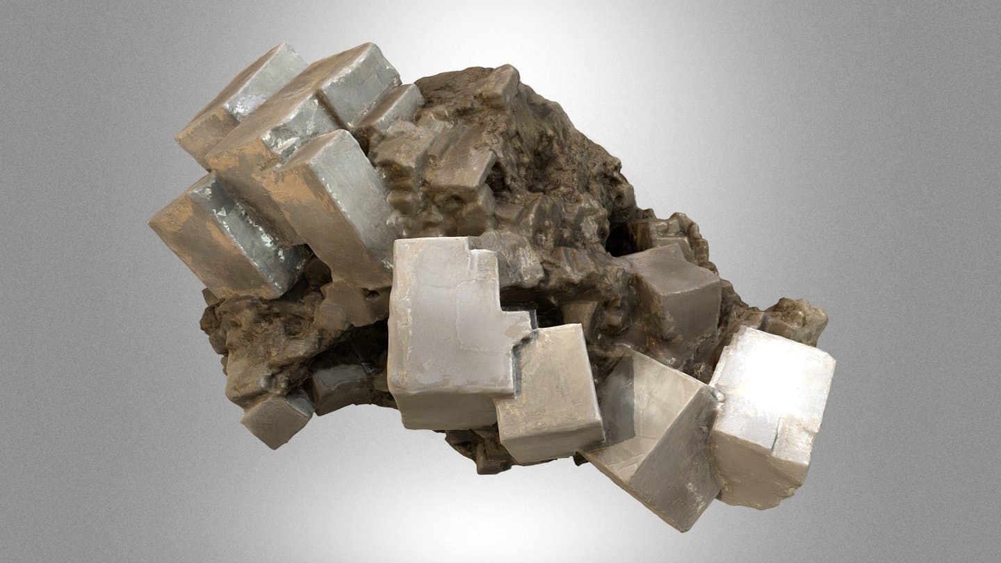 Halite crystals