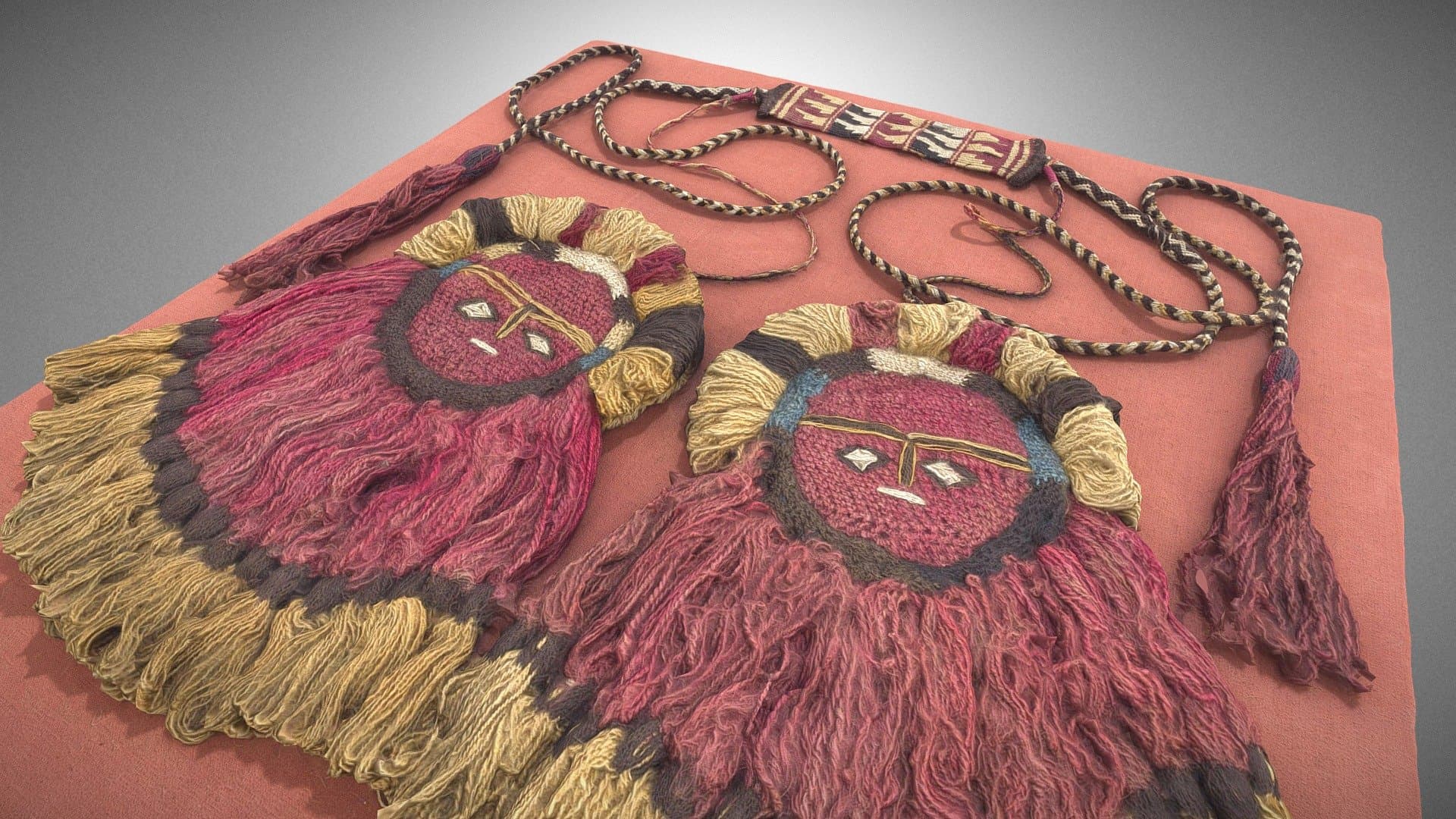 Ceremonial headband with two pendants