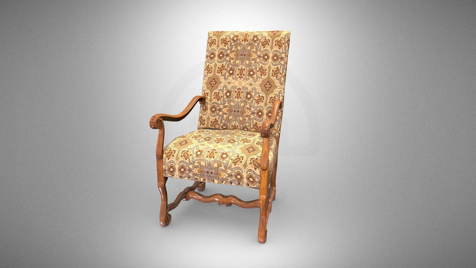 Armchair from a gothic library
