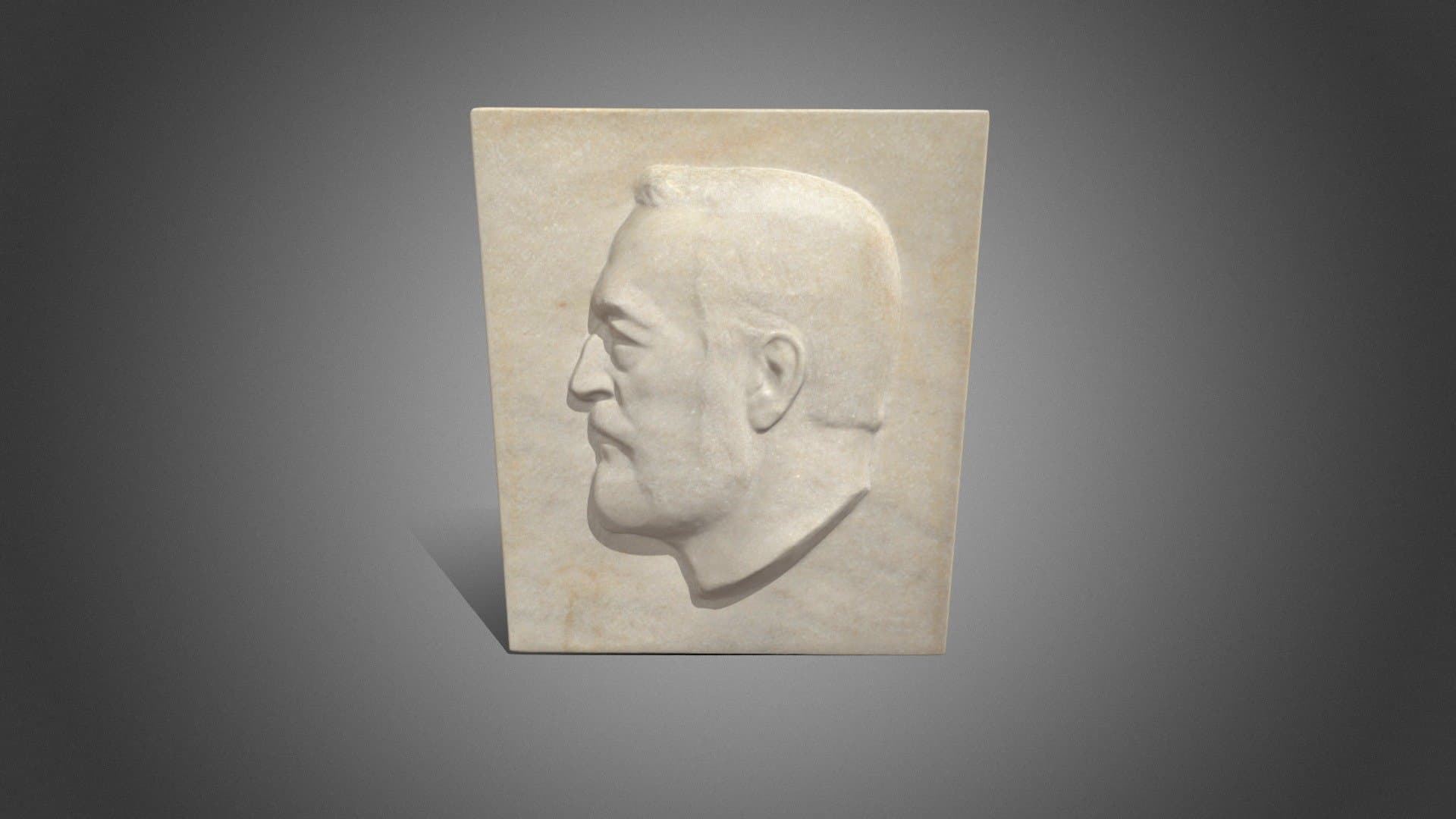 Marmorrelief: Nikolaus August Otto