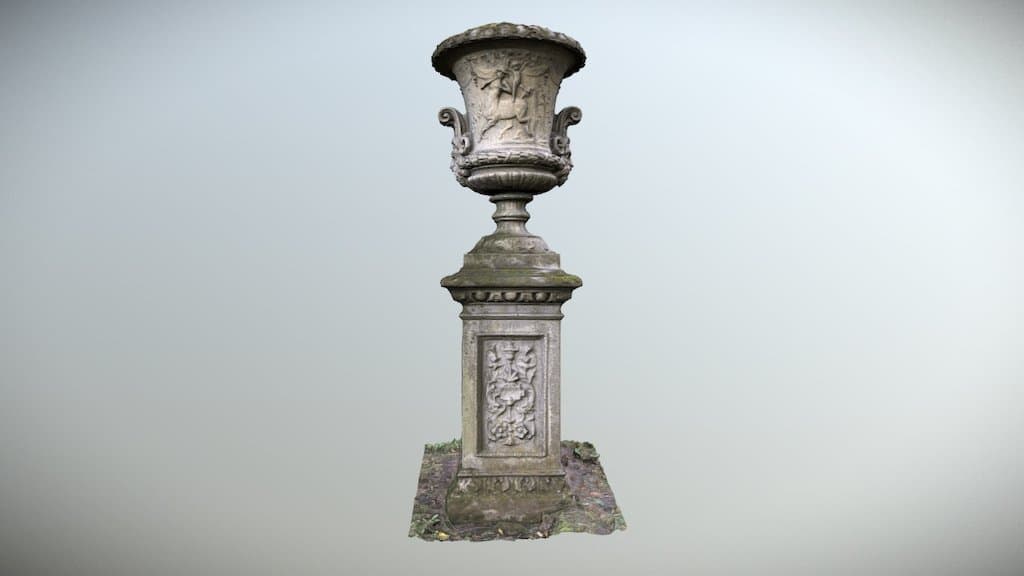 Vase from the park in Konopiště chateau