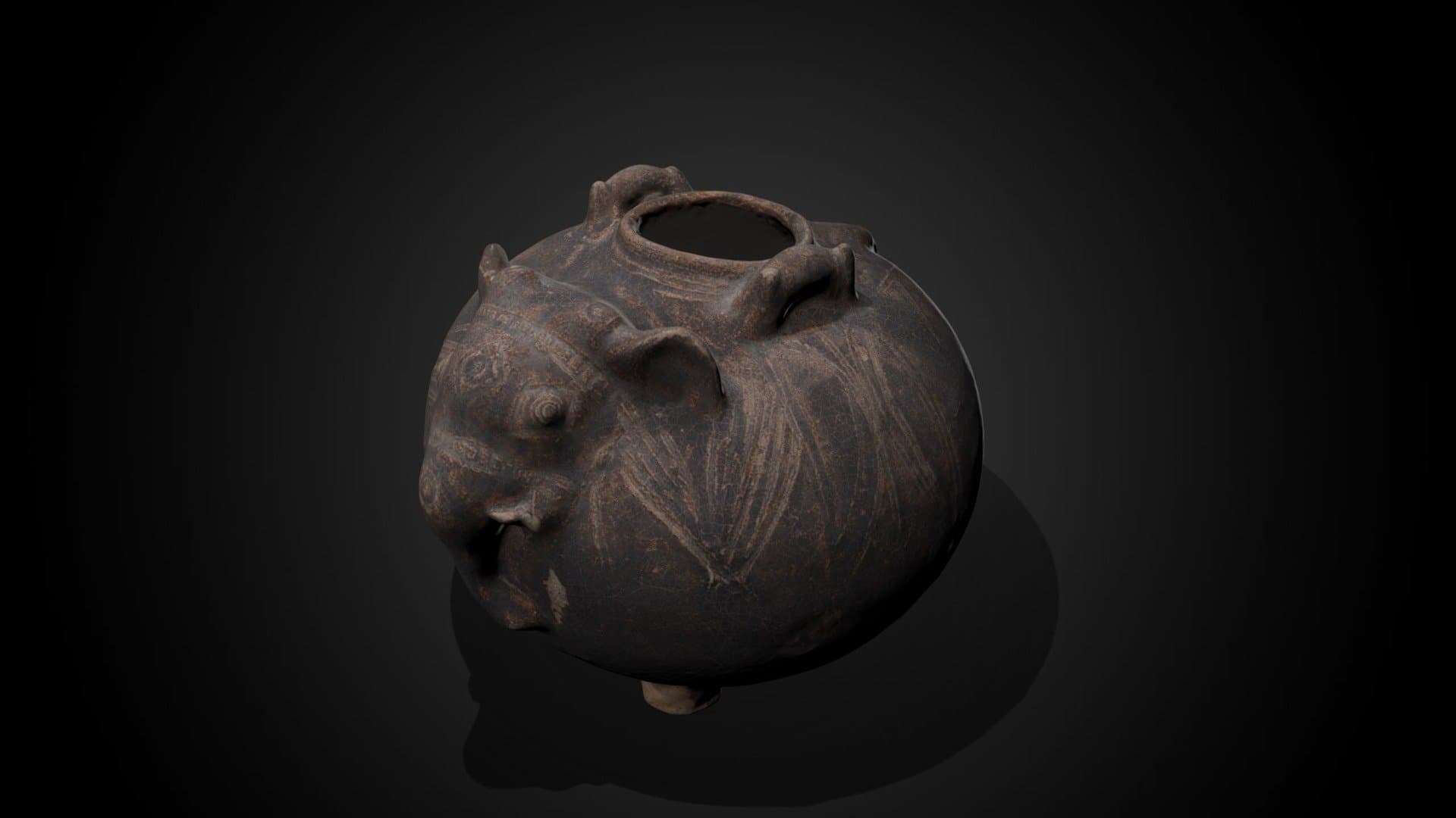 Elephant-Shaped Jar, 13th C CE