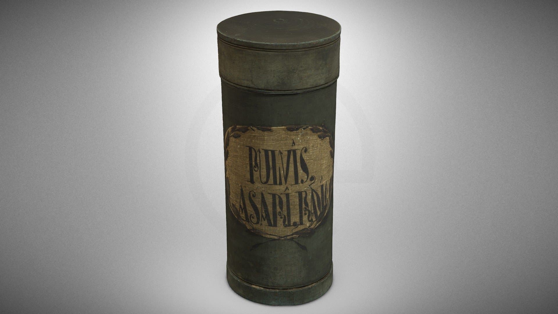 Pharmaceutical vessel for asarabacca root