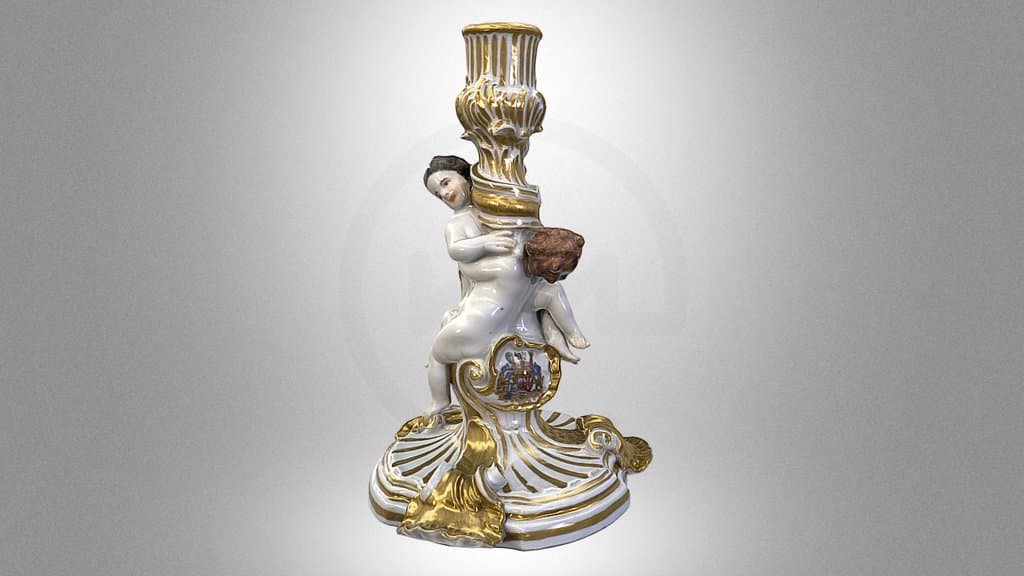 Candlestick of the so-called “Swan Set”