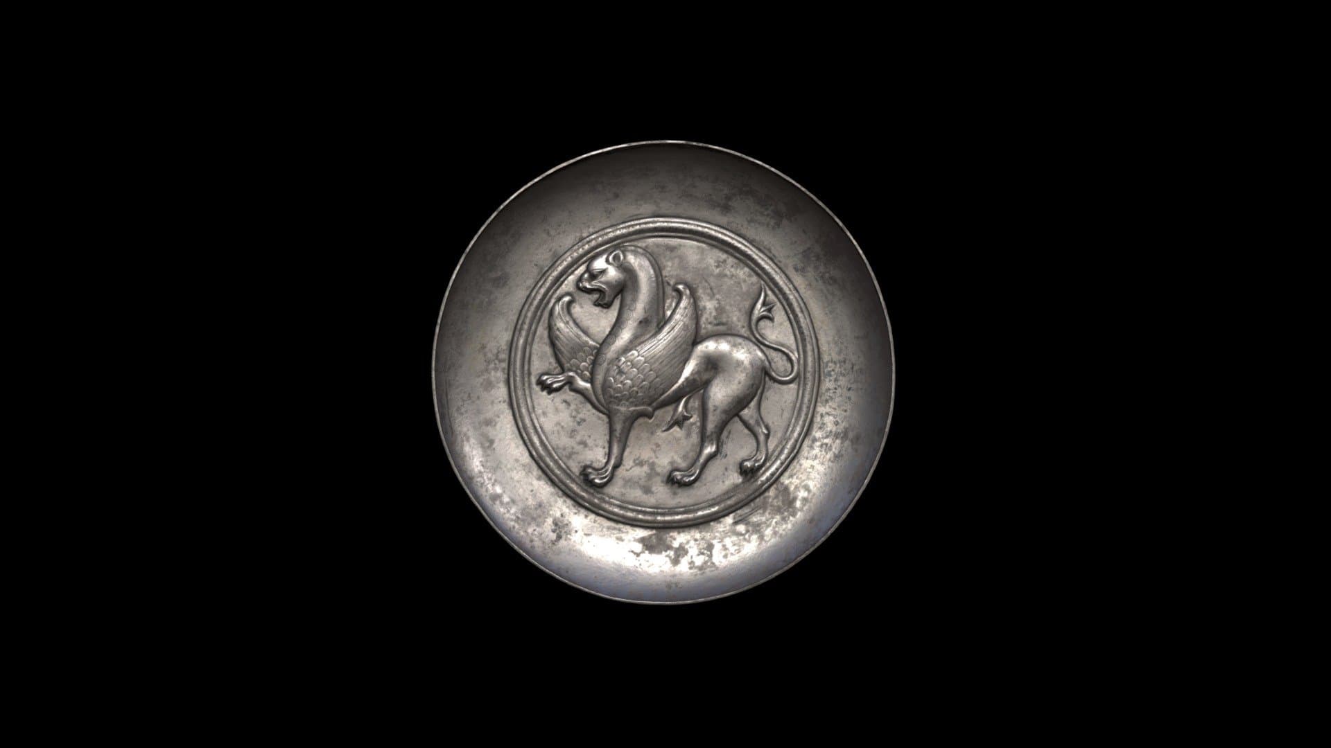 1967.34 Plate With Winged Griffin