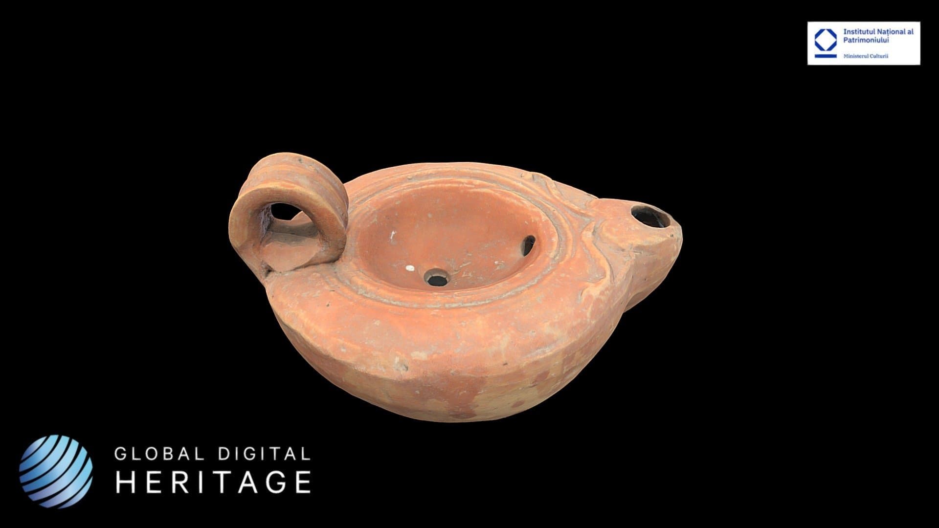 Ceramic oil lamp