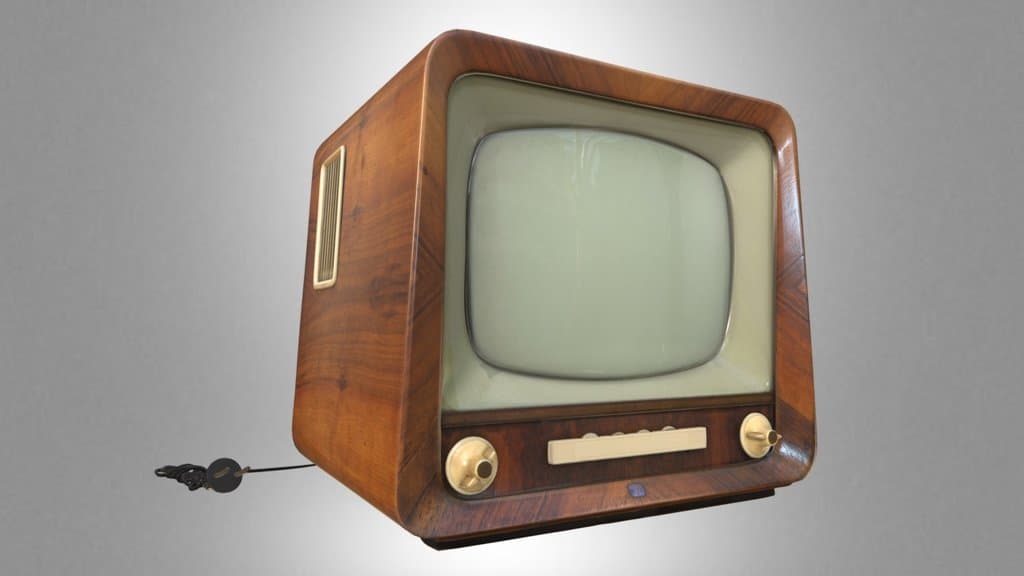 Black and white “Belweder” — OT 1782 TV set
