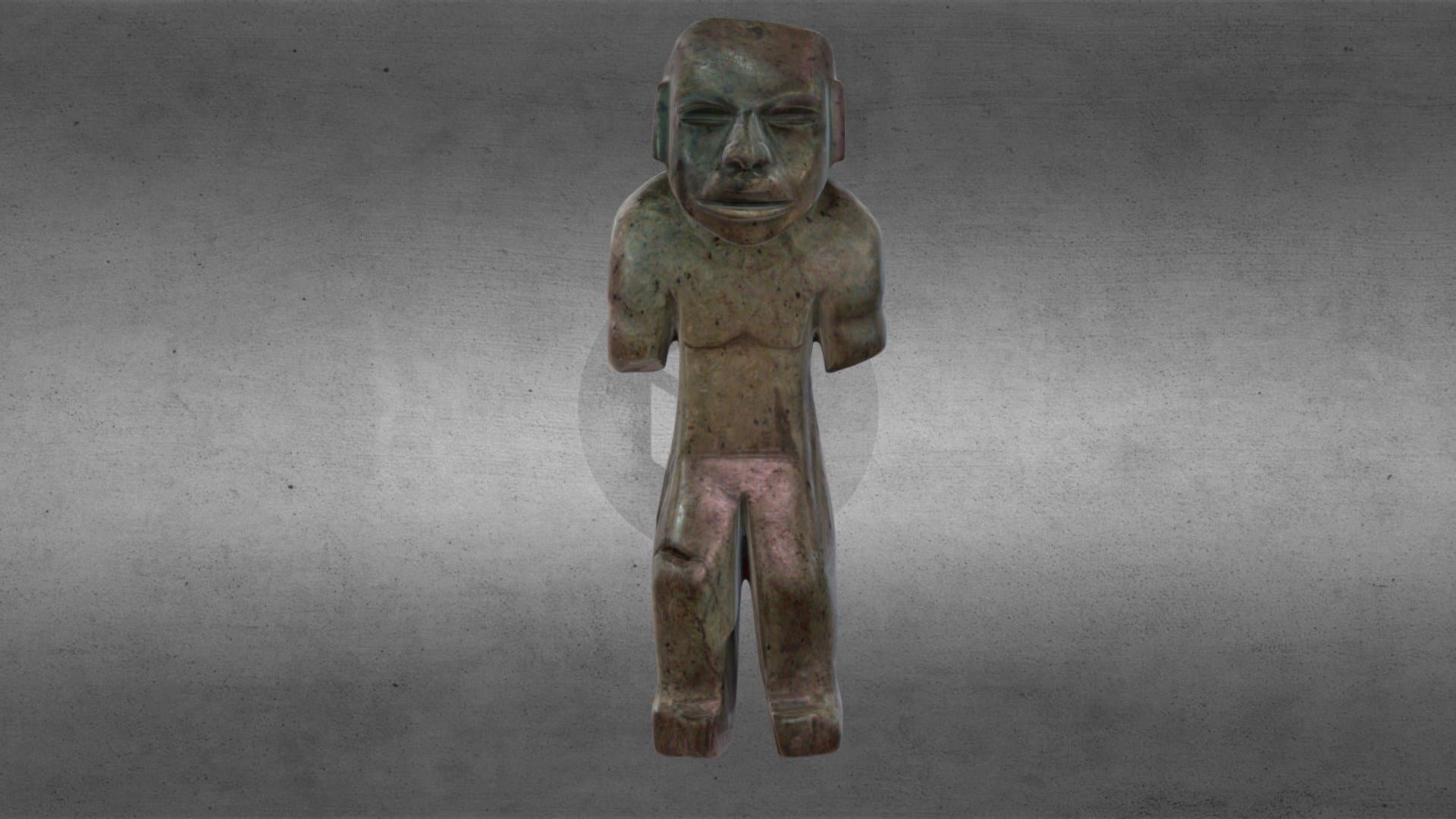 Polished green stone, Olmec Man