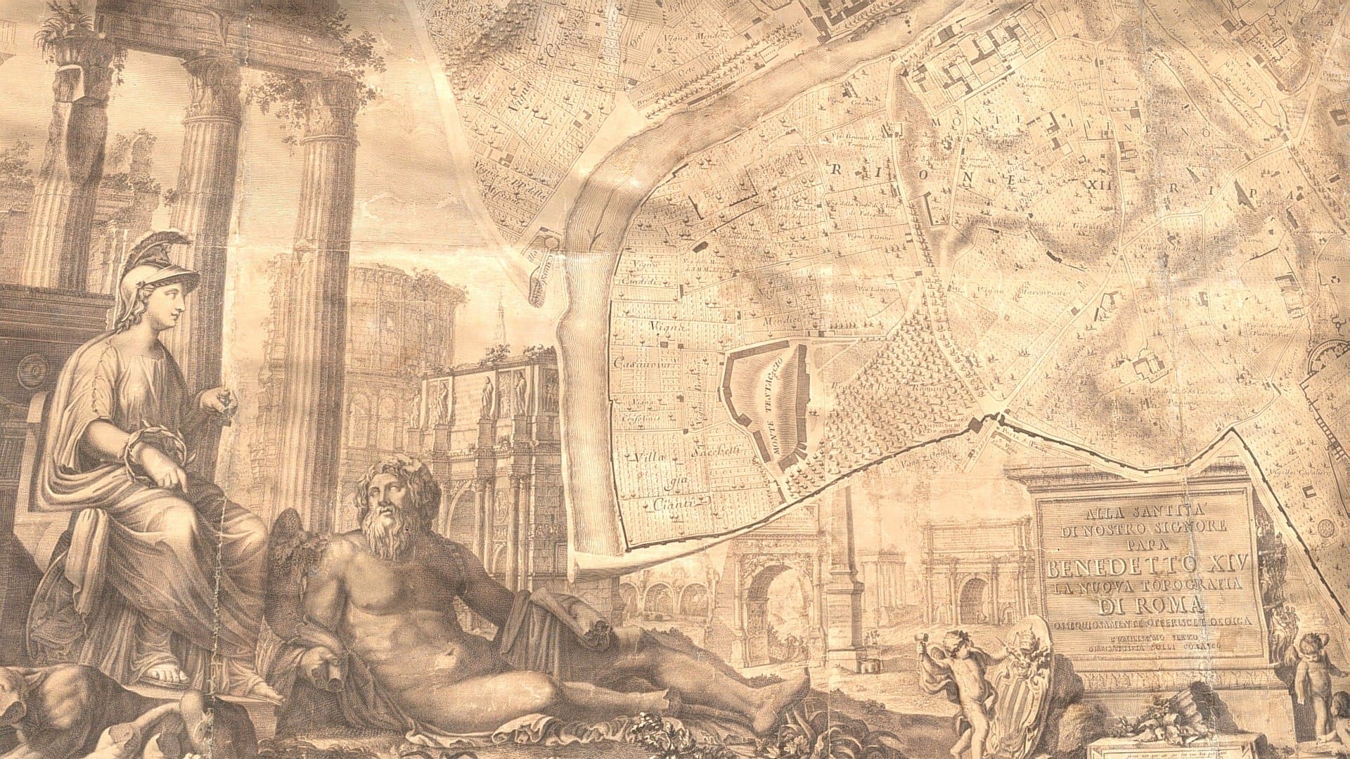 Plan of Rome, c. 1748 CE