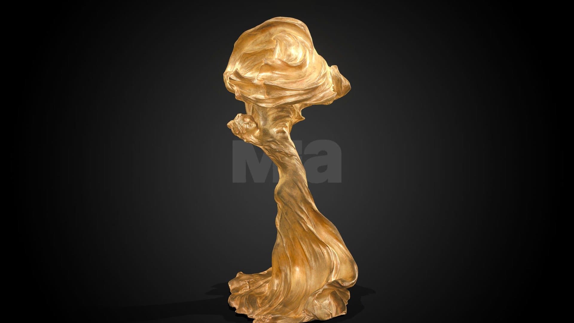 Table lamp, c. 1900 CE, by François-Raoul Larche