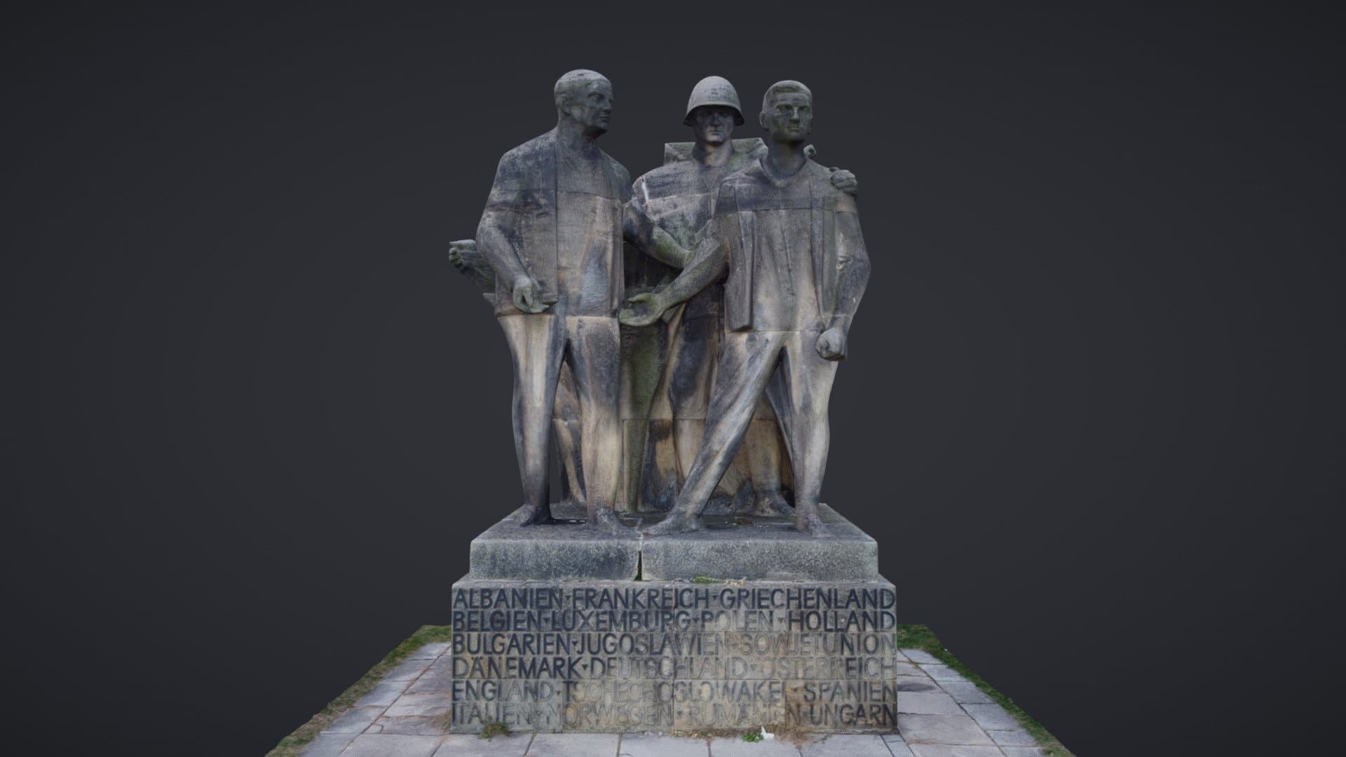 Memorial Statue Sachsenhausen Concentration Camp