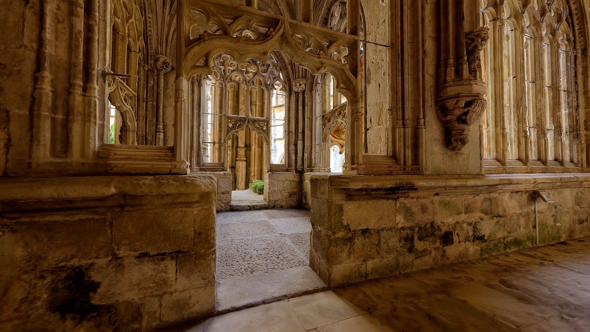 Gothic cloister corner