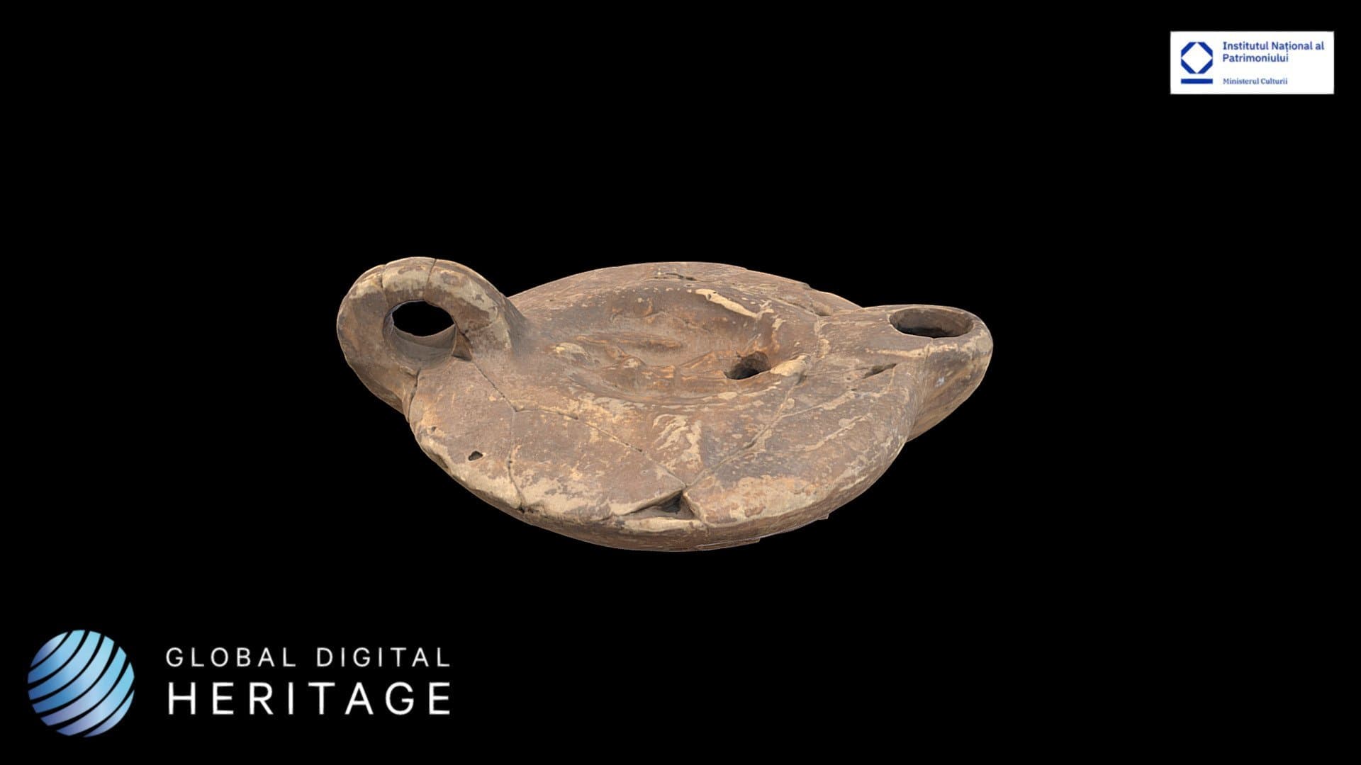 Ceramic oil lamp