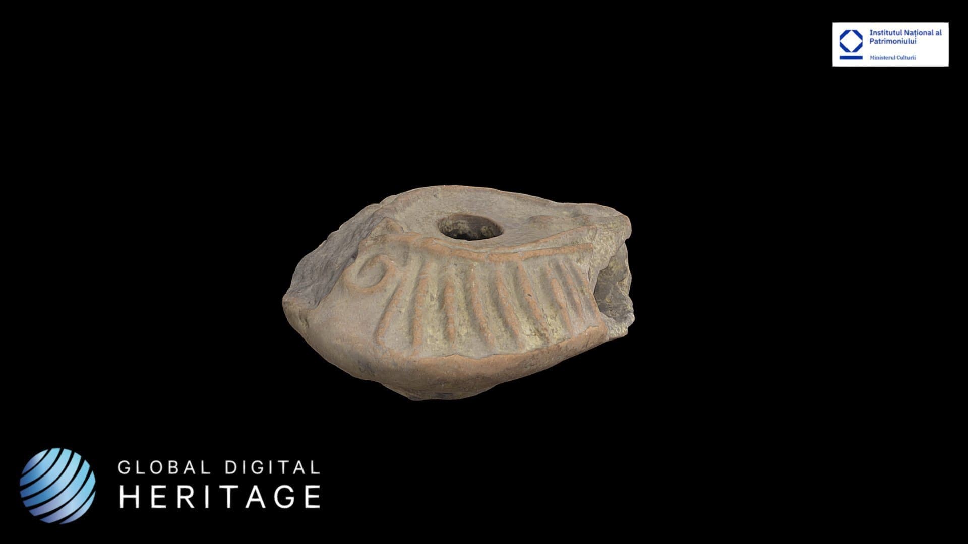 Ceramic oil lamp