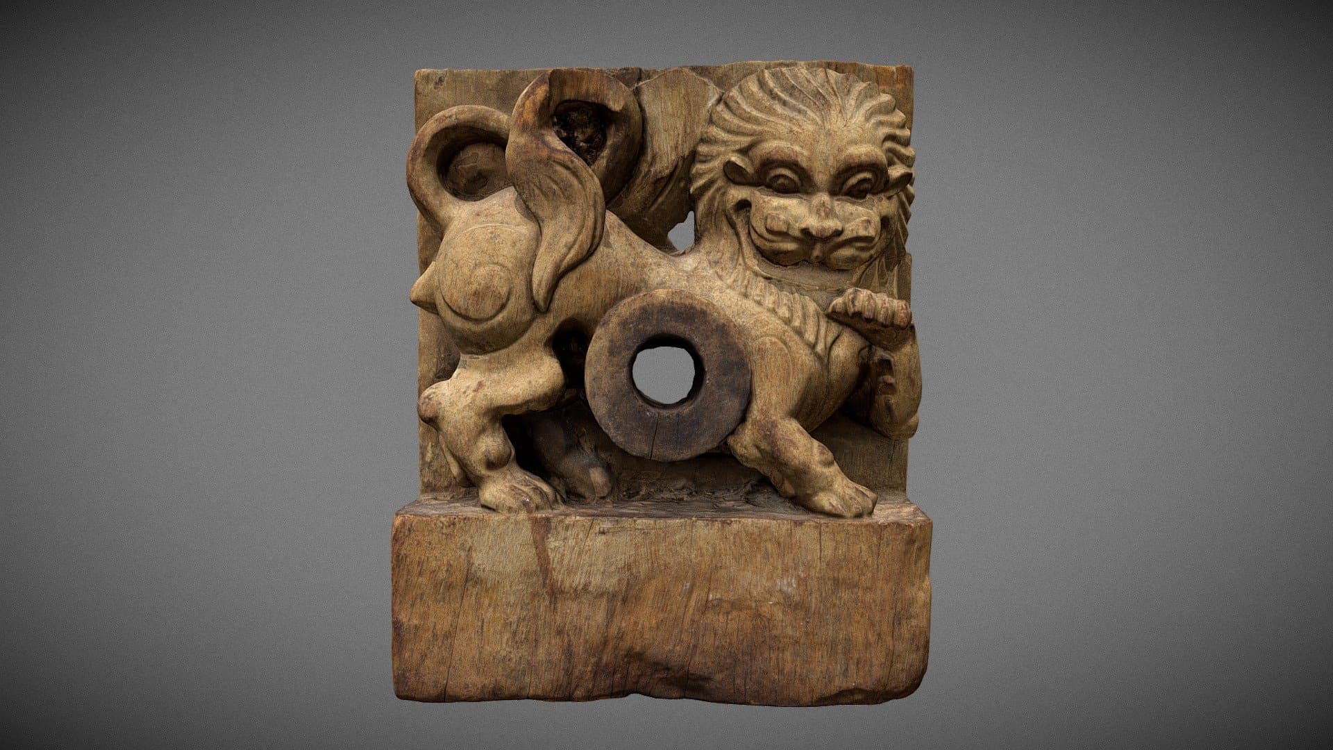 MH 1993.10.6  South Indian Carved Axle Cap