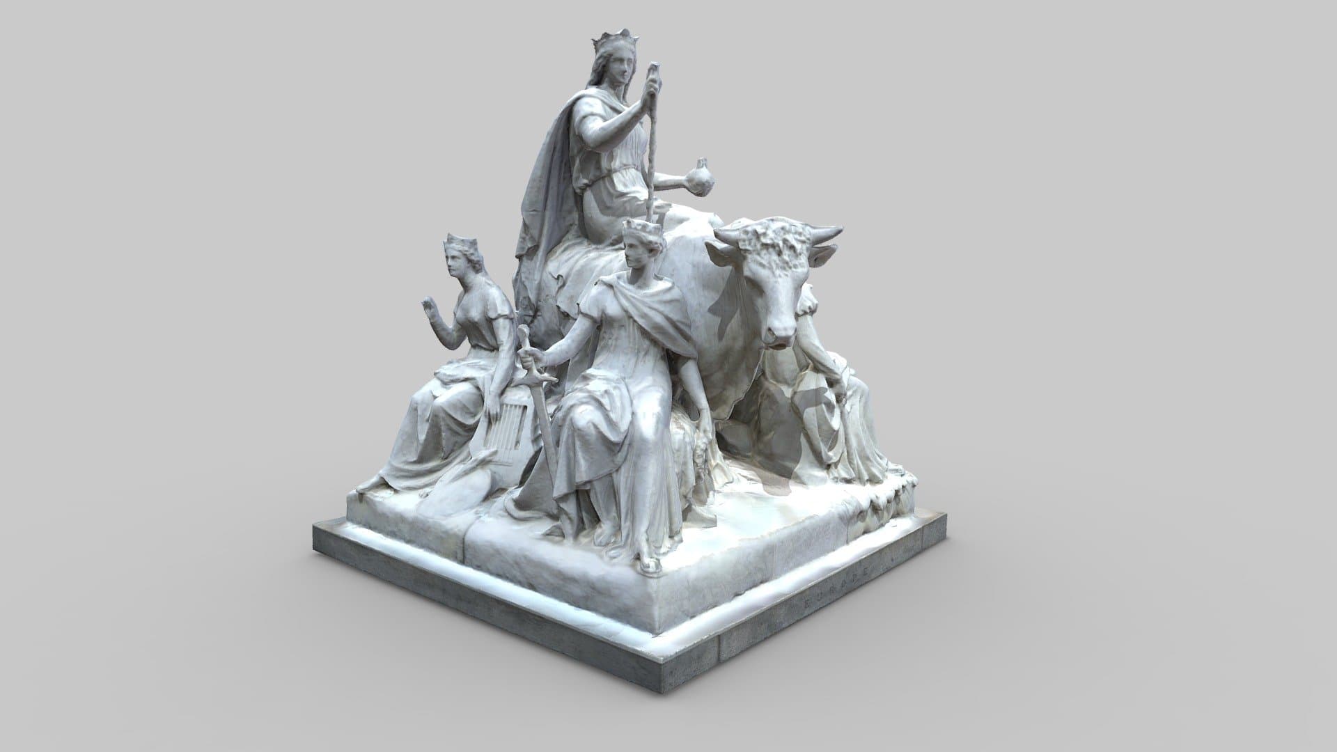 Albert Memorial Europe Statue