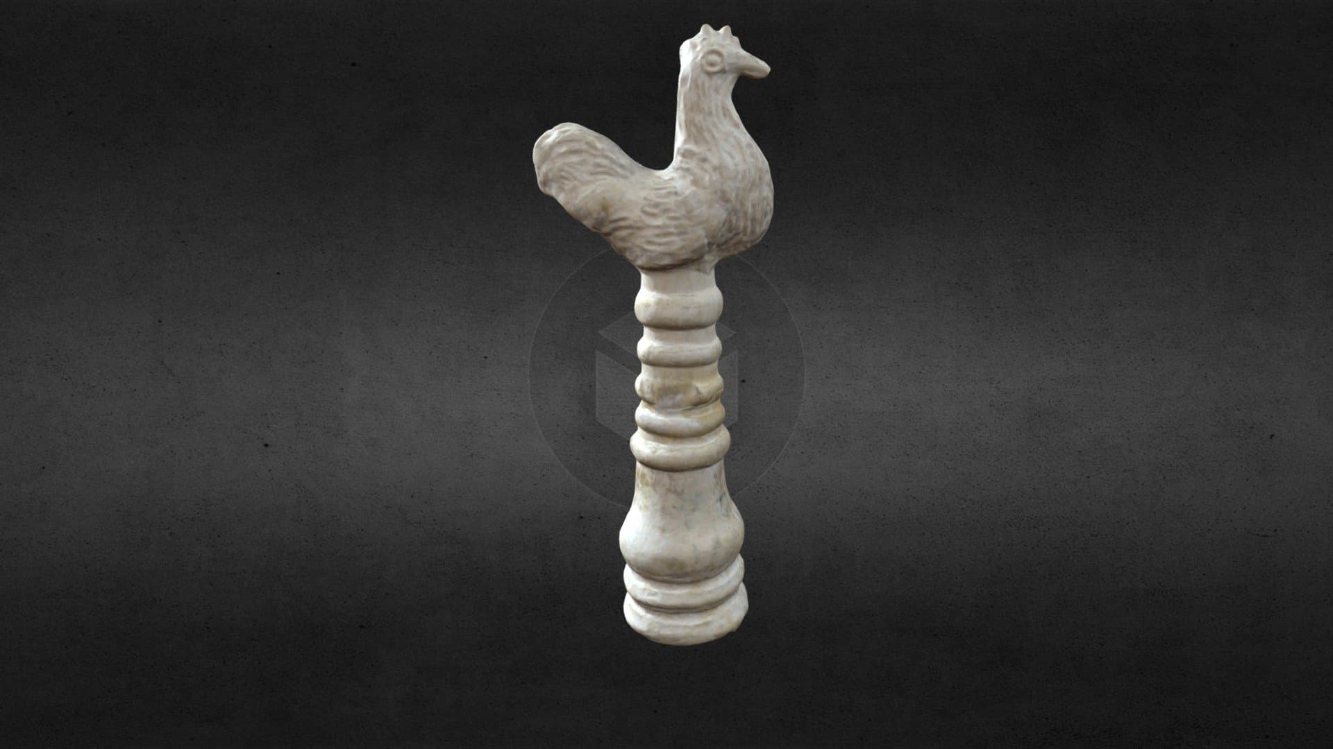 Cockerel Staff-head