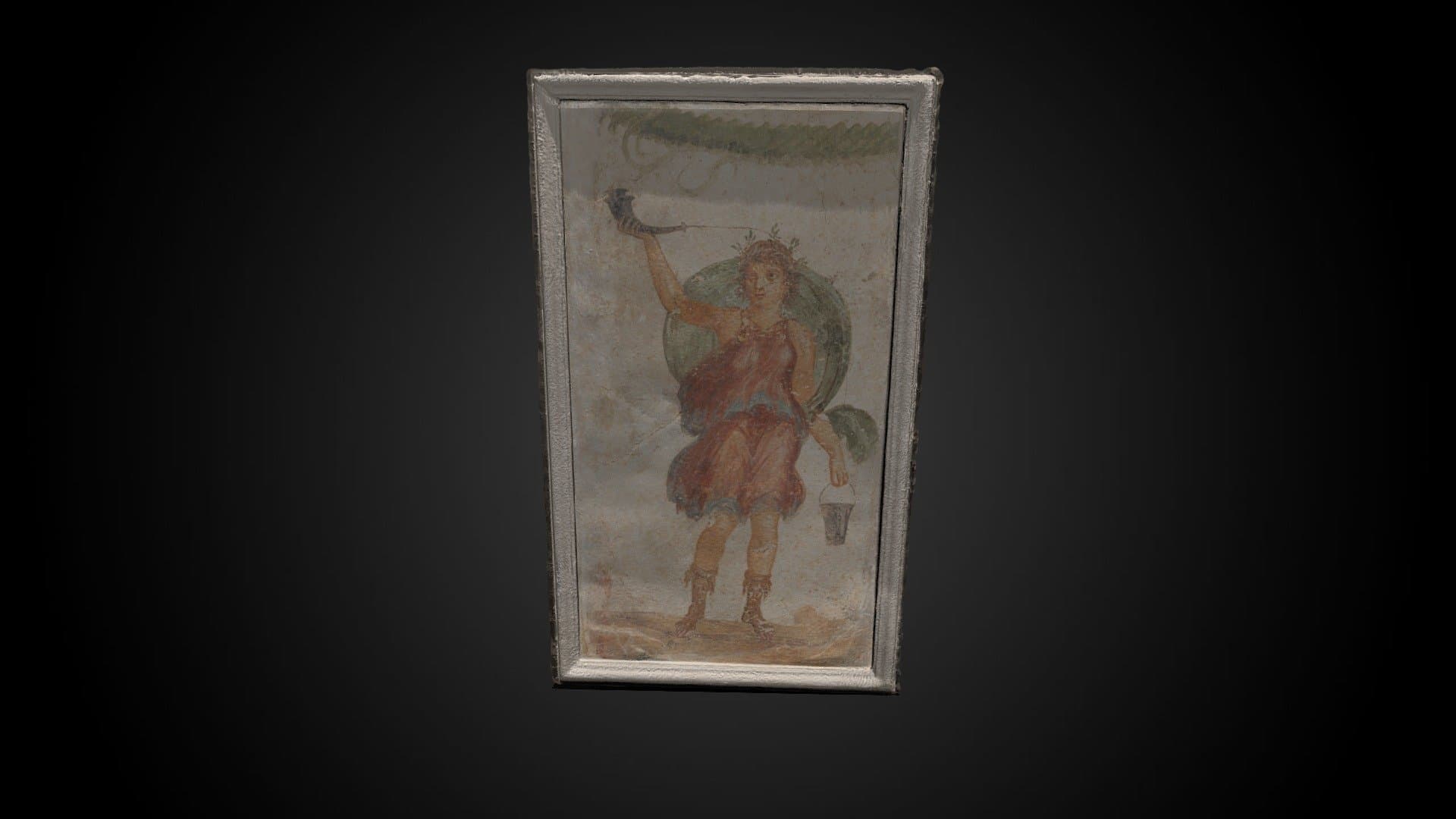 Standing Deity Holding Horn and Bucket, 1st C CE