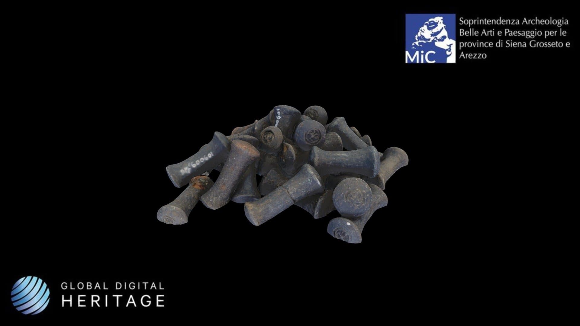 Etruscan loom weights