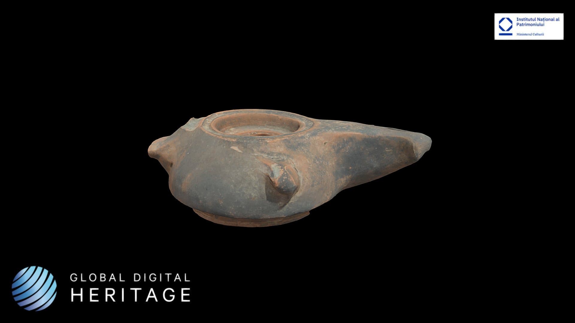 Ceramic oil lamp