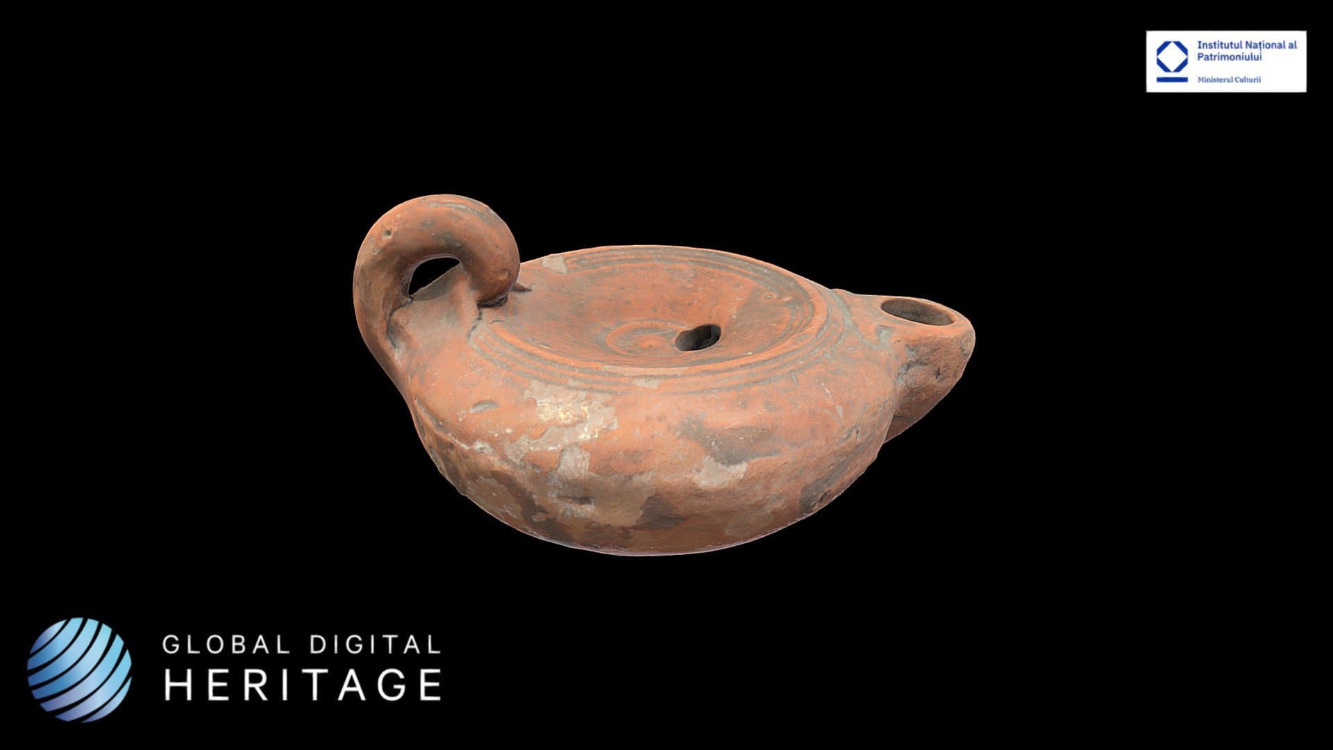 Ceramic oil lamp