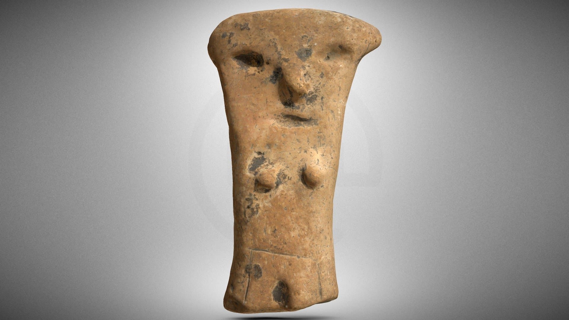 Female clay figurine
