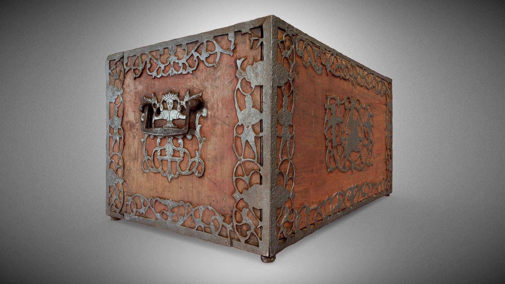 Cabinet with images of saints