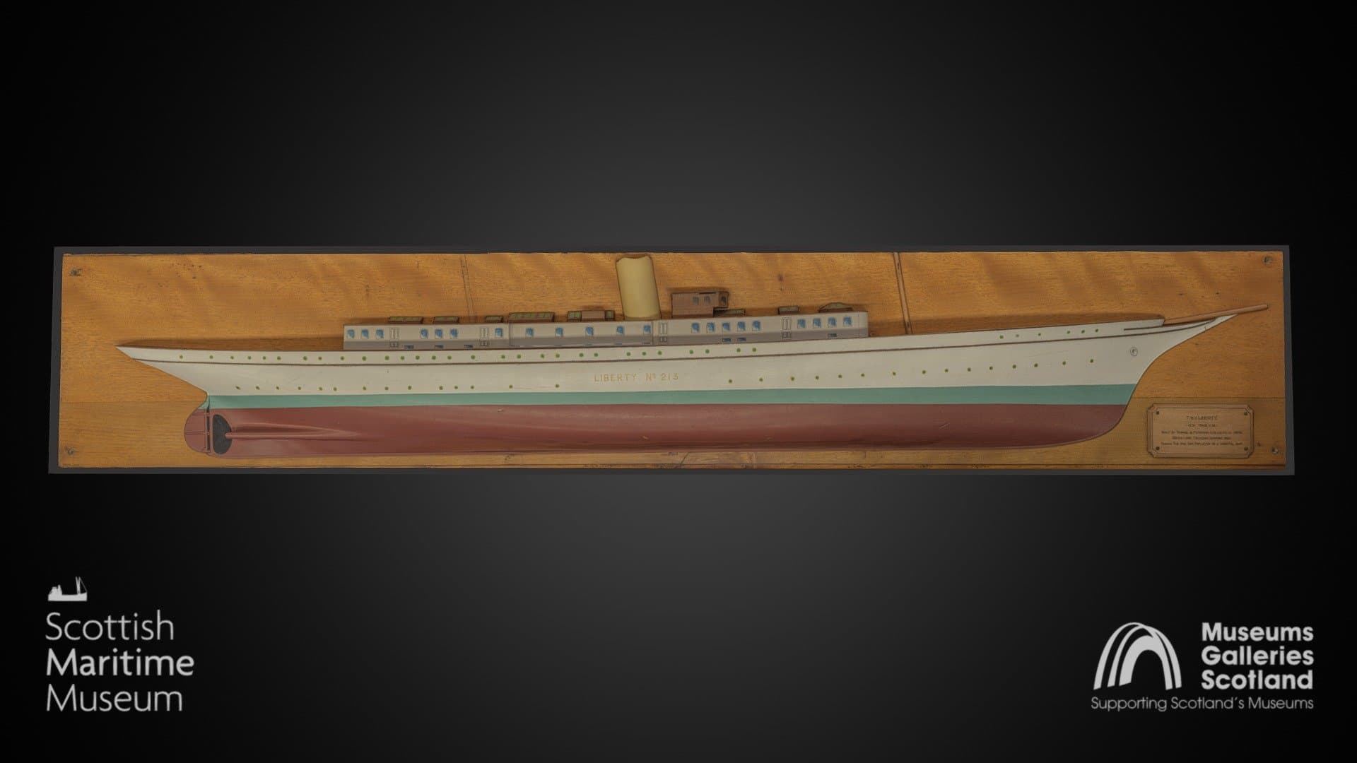 Half Hull Model of T.S.Y Liberty