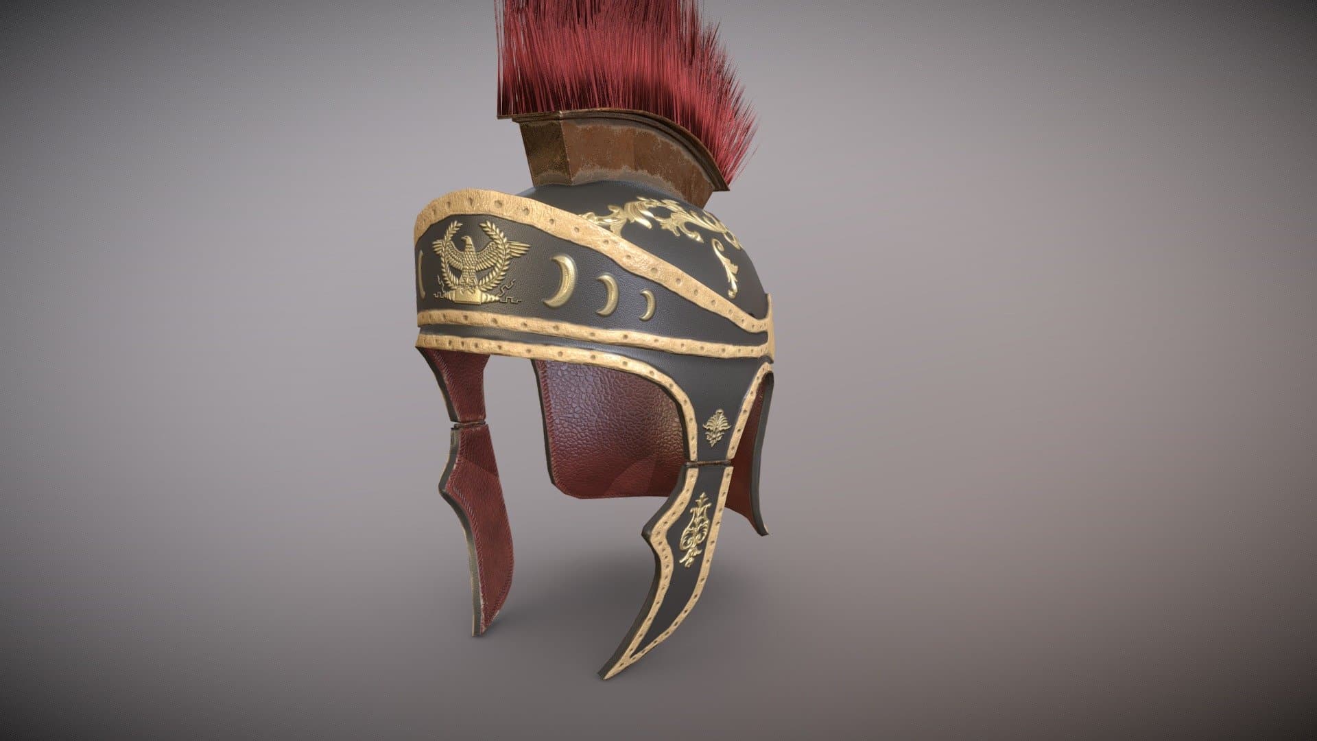 Imperial Roman Leather Helmet