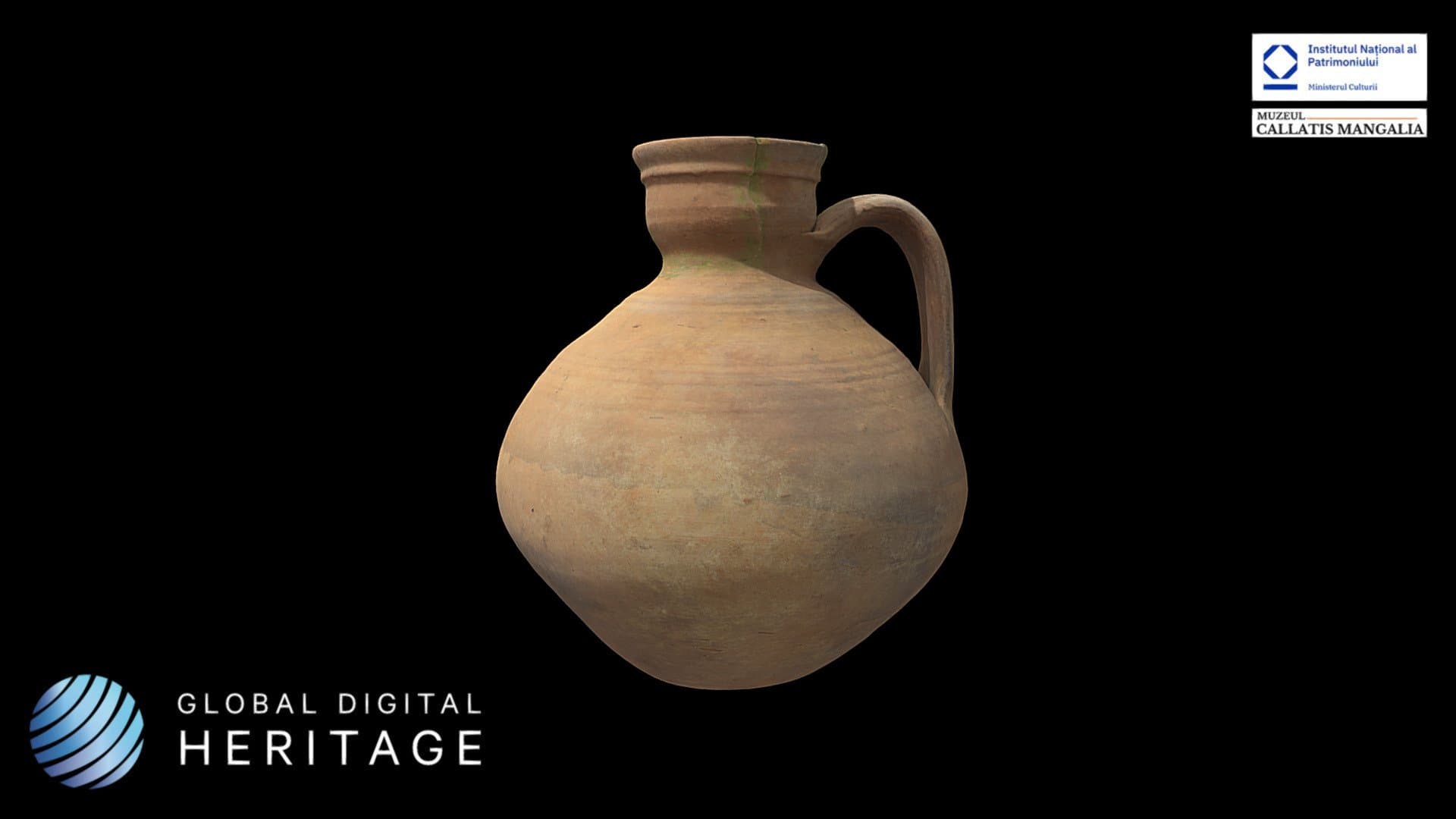 Ceramic jug with one handle