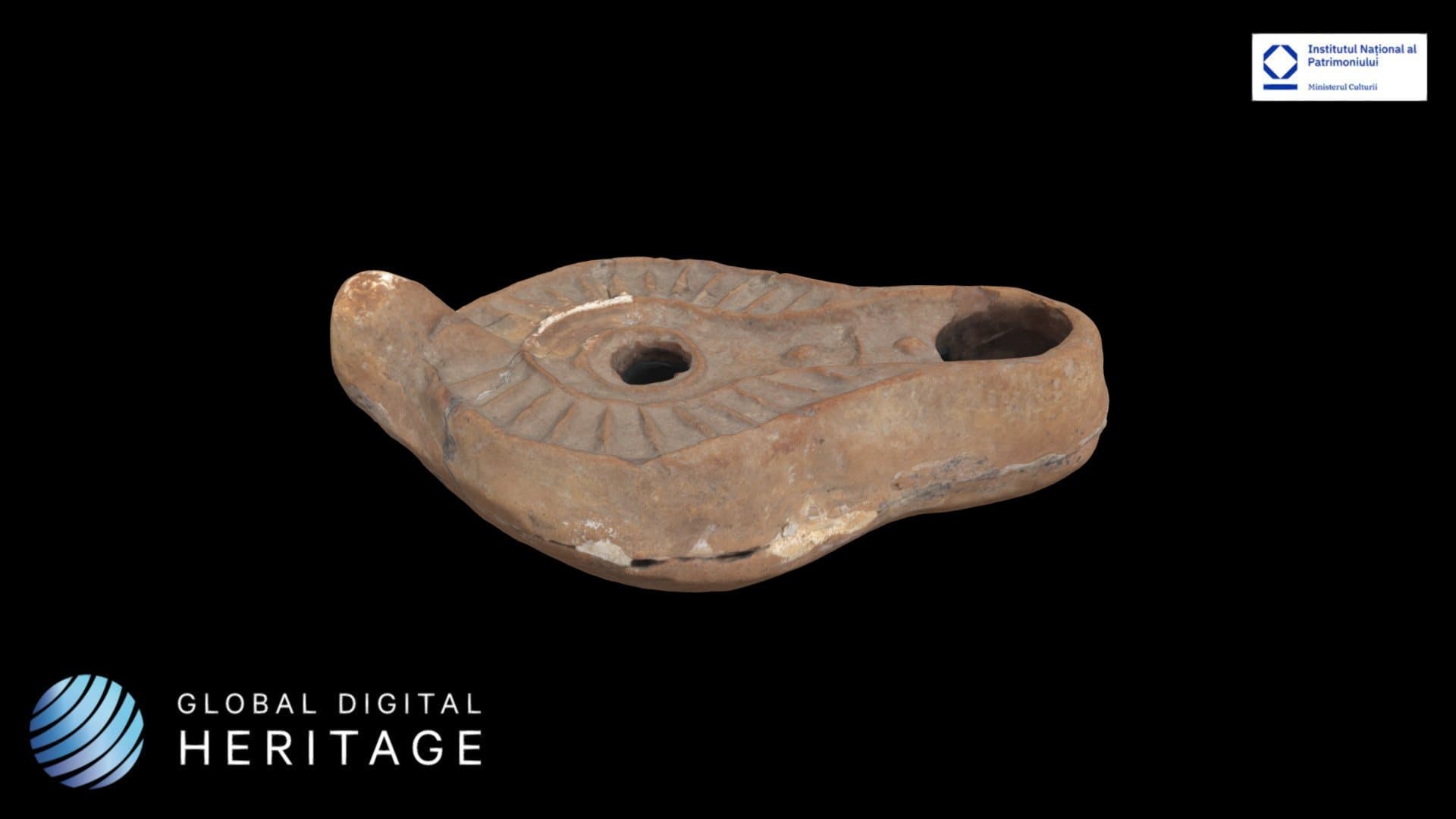 Ceramic oil lamp