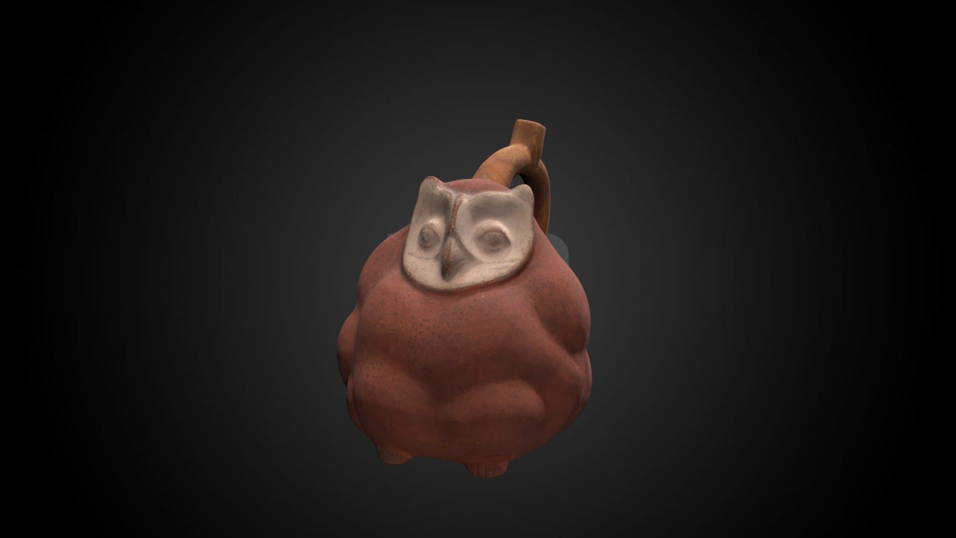 Vessel (Moche Owl), c. 200 BCE - 600 CE
