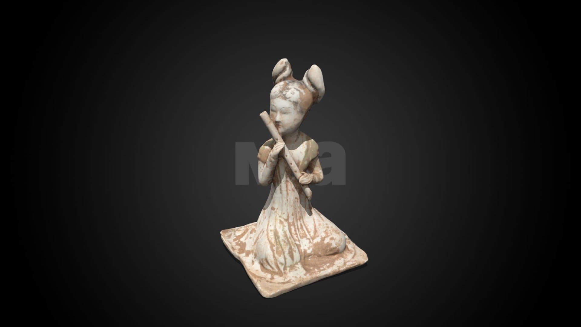 Tomb figure - flute player