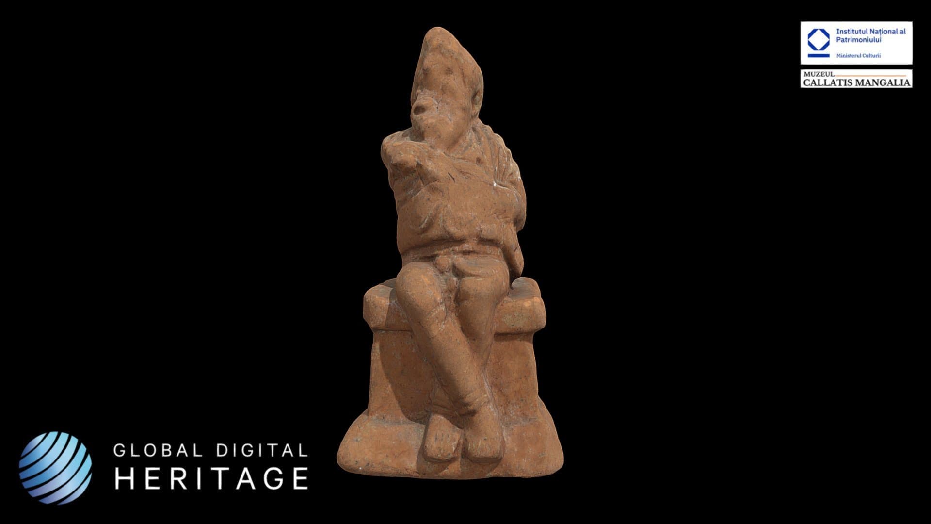 Tanagra Figurine - Pan cu Syrinx