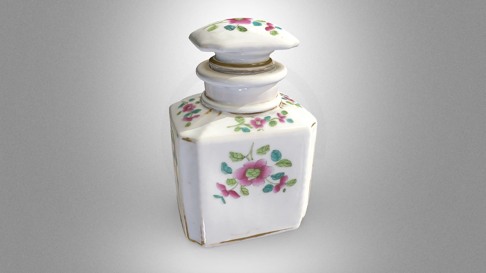 Porcelain perfume bottle