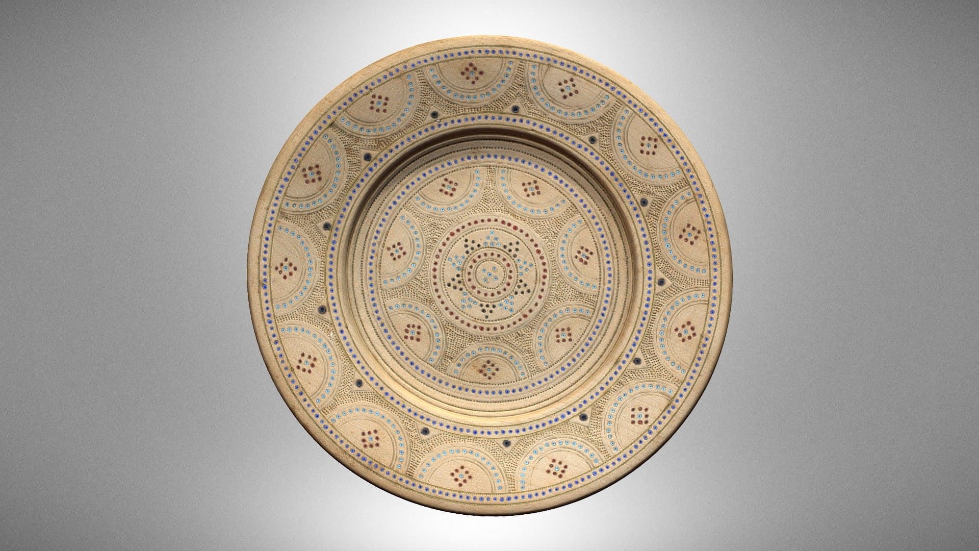 A commemorative plate from the Hutsul region